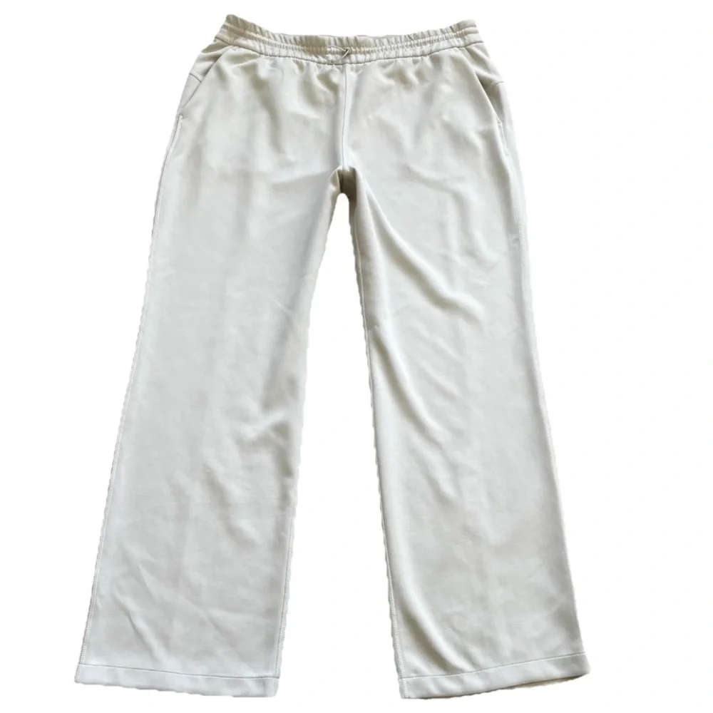 LULULEMON SOFTSTREME HIGH RISE PANT SIZE 14 Cream Wide-Leg Pants Elevated Refine - Picture 2 of 7